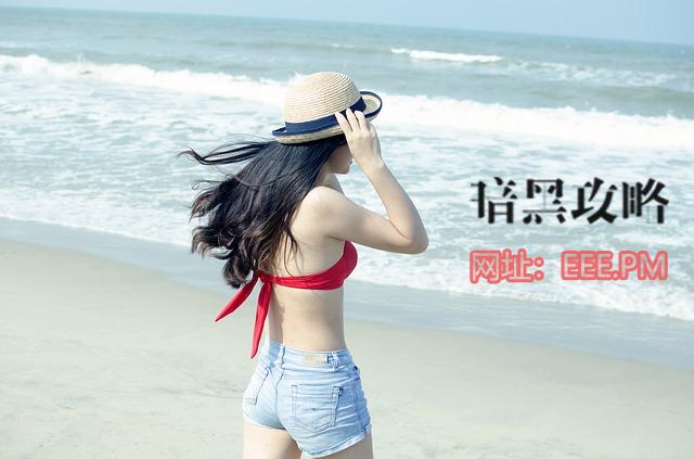支持海灘的菲律賓女人在菲律賓